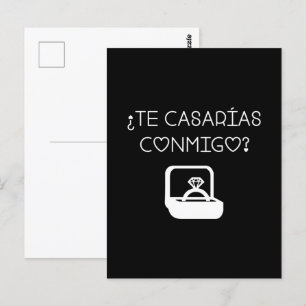 Postal ¿Te Casarás Conmigo? Propuesta ¿Te Casarias Conmig