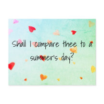 ¿Te comparo con un día de verano? Sonnet 18