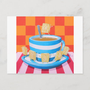 Postal Té crema cúbico