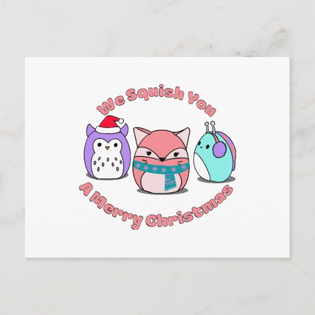 Postal Te Damos Una Feliz Navidad (Anverso)