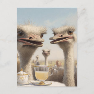 Postal Té de Avestruz