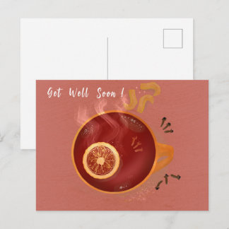 Postal Té de cáscara de naranja