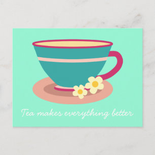 Postal Té de Chamomile para los amantes del té