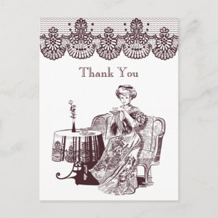 Postal té de la dama