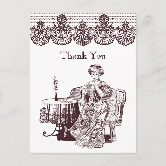 Postal té de la dama (Anverso)