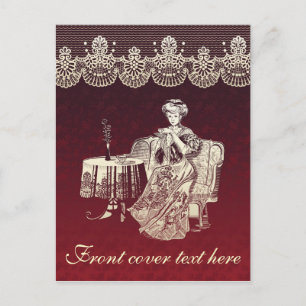 Postal té de la dama