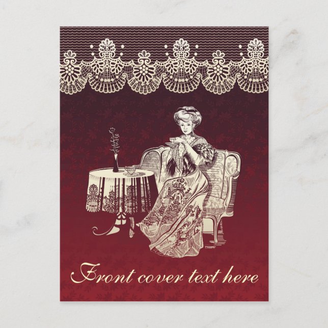 Postal té de la dama (Anverso)