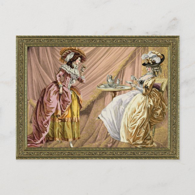 Postal Té de la tarde (Anverso)