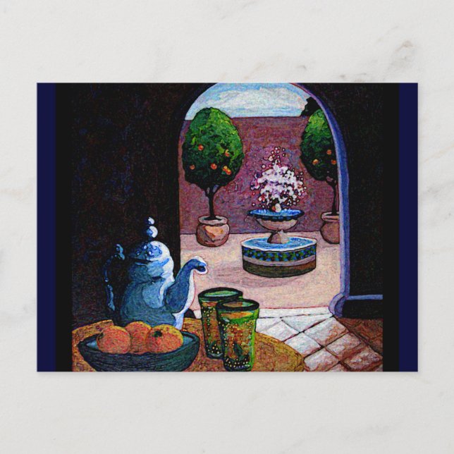 Postal Té de menta marroquí (Anverso)