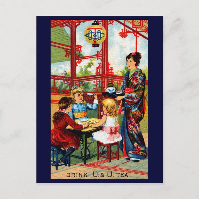Postal Té de O&O vintage (Anverso)