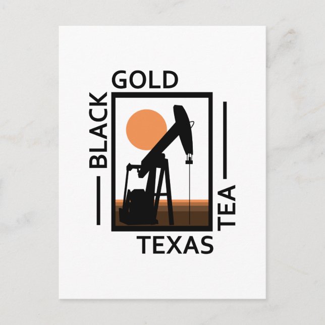 Postal Té de oro negro de Texas