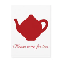 Té de tetera roja moderna