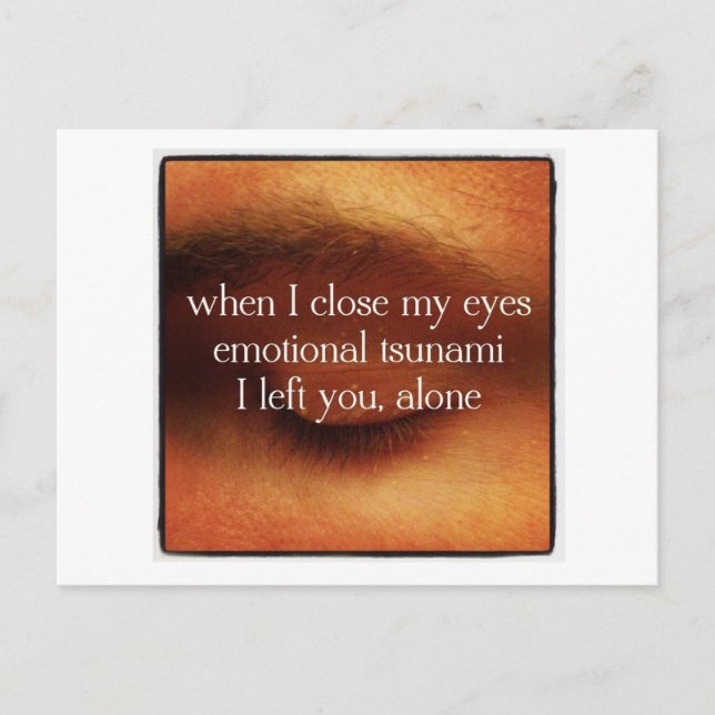 Postal Te Dejé Solo (Anverso)