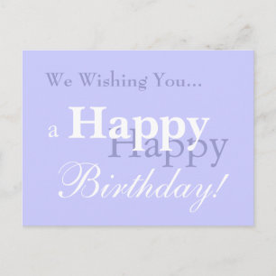 Postal ¡Te deseamos... un cumpleaños feliz!