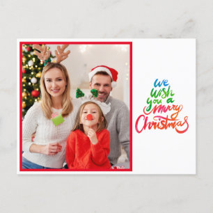 Postal Te deseamos un guión de fotos navideñas