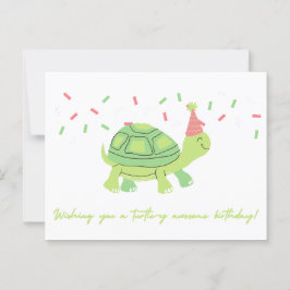 Postal ¡Te deseo un cumpleaños increíble para la tortuga!