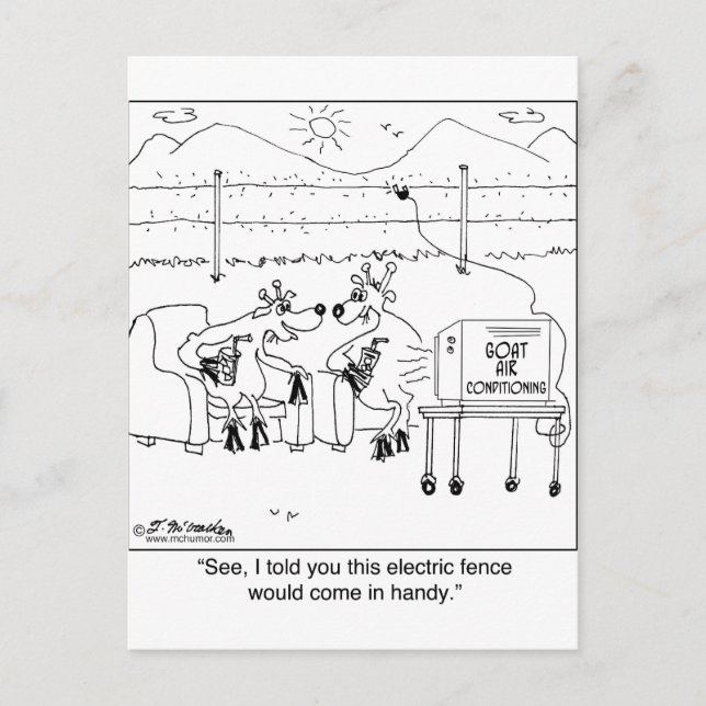 Postal Te dijeron que la cerca eléctrica sería útil (Anverso)