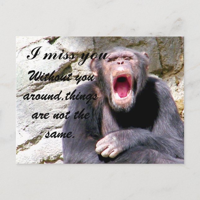 Postal Te echo de menos. (Anverso)