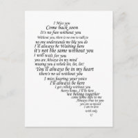 Te echo de menos el texto en medio corazón