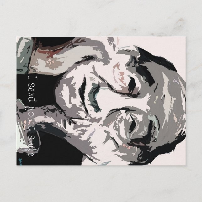 Postal Te envío una sonrisa (Anverso)