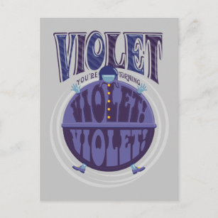 Postal ¡Te estás volviendo violeta, Violet!
