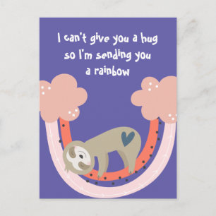 Postal Te estoy enviando una sonrisa arcoiris