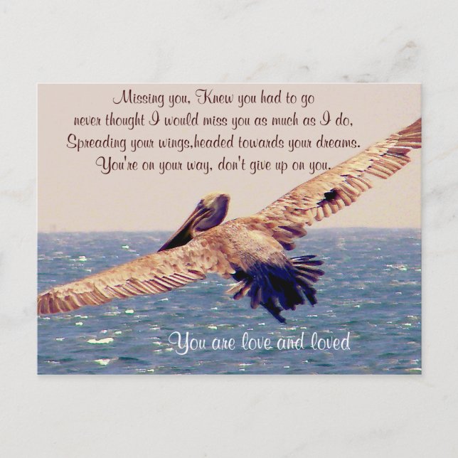 Postal Te Extraño. (Anverso)