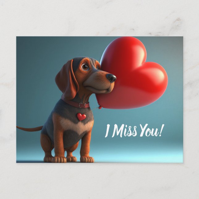 Postal ¡Te Extraño! (Anverso)