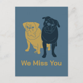 Postal Te faltan los pugs