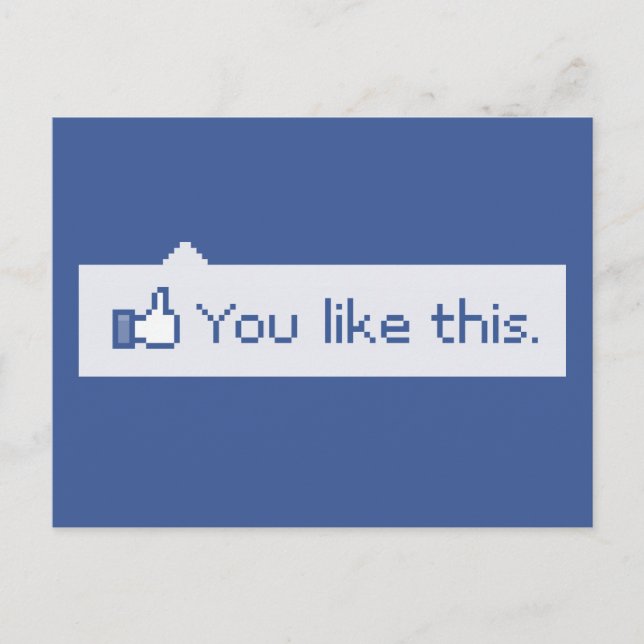 Postal Te Gusta Este Gracioso Facebook (Anverso)