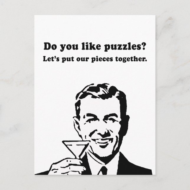POSTAL ¿TE GUSTAN LAS PUZZLES? (Anverso)