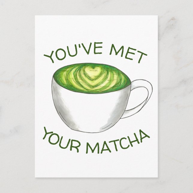 Postal Te has encontrado con tu pareja Matcha Green Tea L (Anverso)