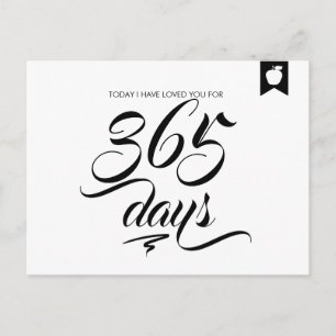 Postal Te He Amado Días Aniversario De La Postcarta De Am