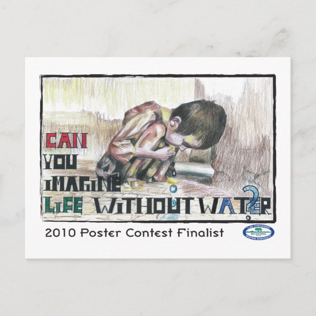 Postal ¿Te Imaginas La Vida Sin Agua? (Anverso)