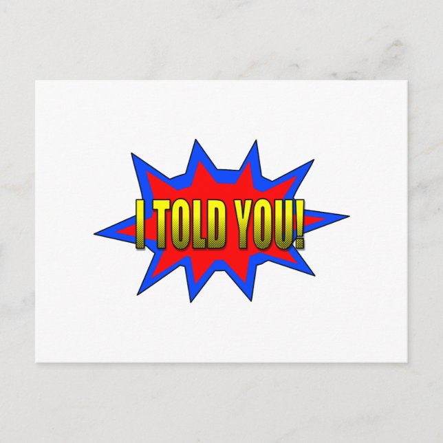 Postal Te Lo Dije (Anverso)