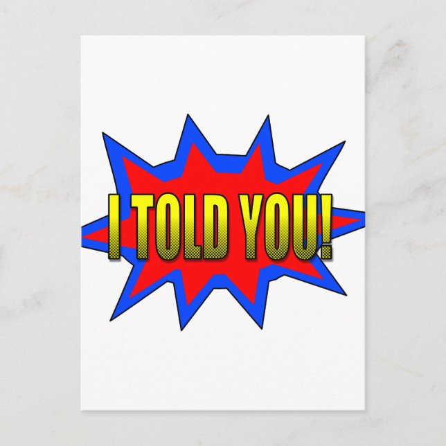 Postal Te Lo Dije (Anverso)