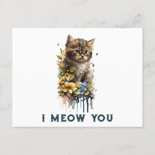 Postal Te maullido gatito