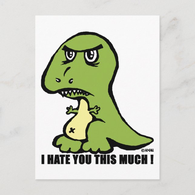 Postal ¡Te odio tanto! (Anverso)