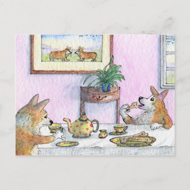 Postal Té para dos (Anverso)