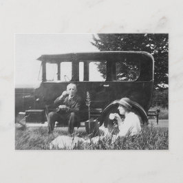 Postal Té Para Dos Viejas Imágenes En Blanco Y Negro - Po