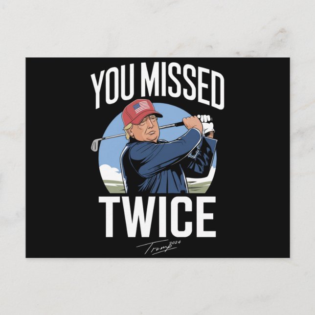Postal Te Perdiste Dos Veces Golf 2024 Vota Trump Me Perd (Anverso)