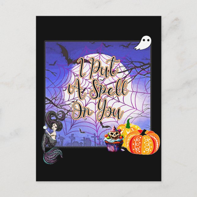 Postal Te Puse Un Espell - Halloween (Anverso)