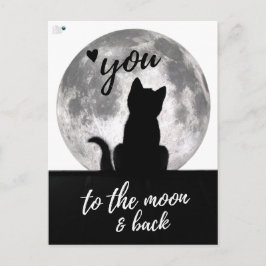 Postal Te quiero a la luna y a la espalda -