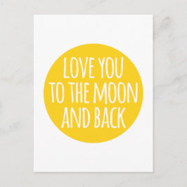 Postal Te quiero a la luna y a la espalda