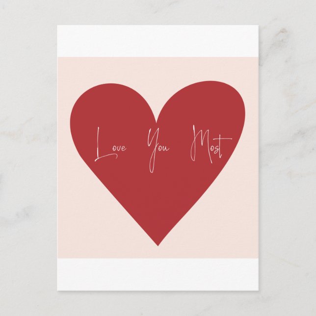 Postal Te quiero más (Anverso)