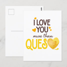 Postal Te Quiero Más Que Queso