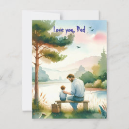 Postal Te quiero, papá