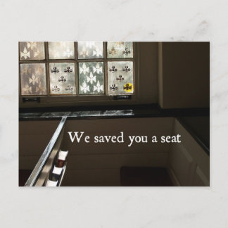Postal Te salvamos un asiento