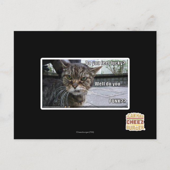 Postal ¿Te sientes afortunado? (Anverso)