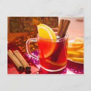 Postal Té transparente con cítricos y canela